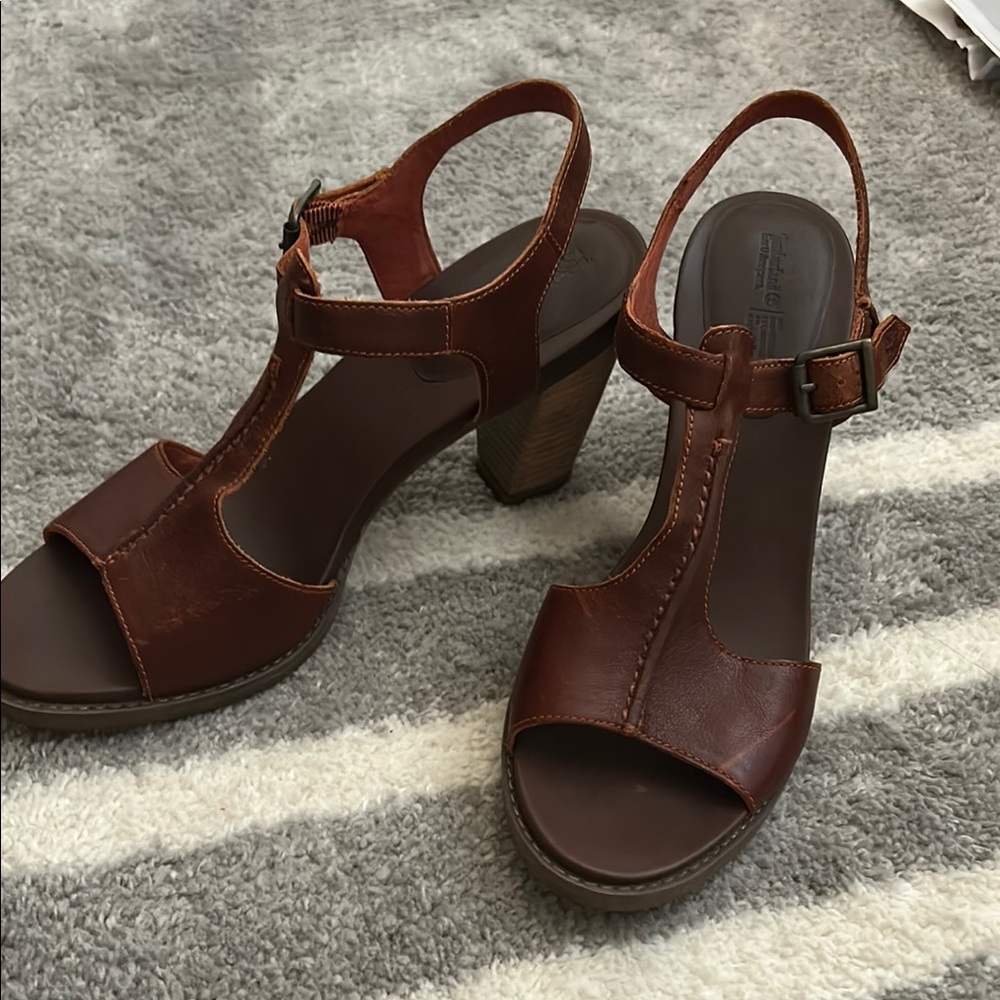 Brown Leather Women's Sandals